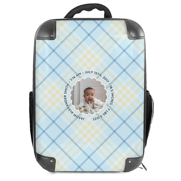 Custom Baby Boy Photo 18" Hard Shell Backpack