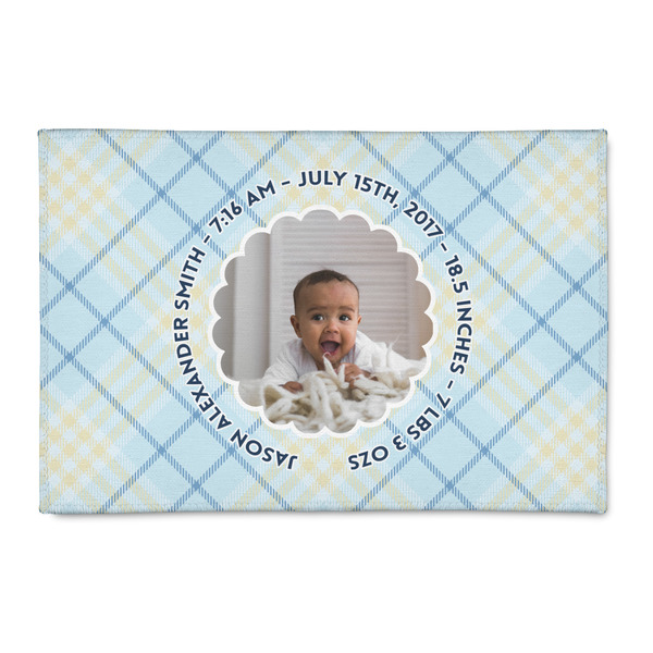 Custom Baby Boy Photo Patio Rug