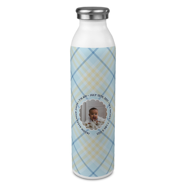 Custom Baby Boy Photo 20oz Stainless Steel Water Bottle - Full Print