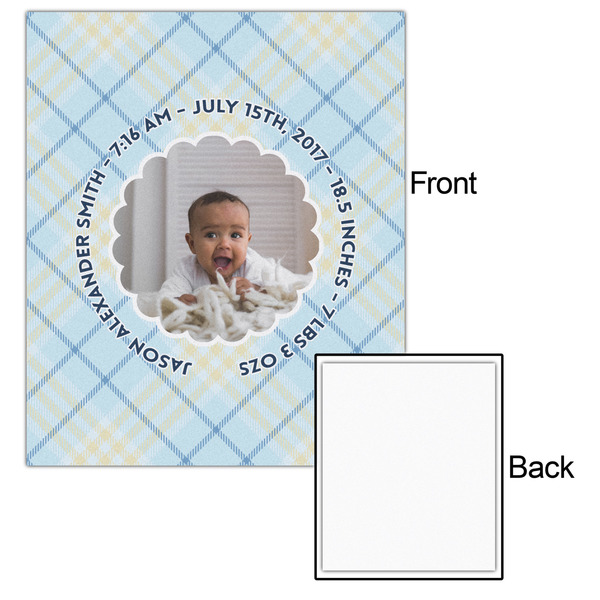 Baby Boy Photo 20x24 - Matte Poster - Front & Back