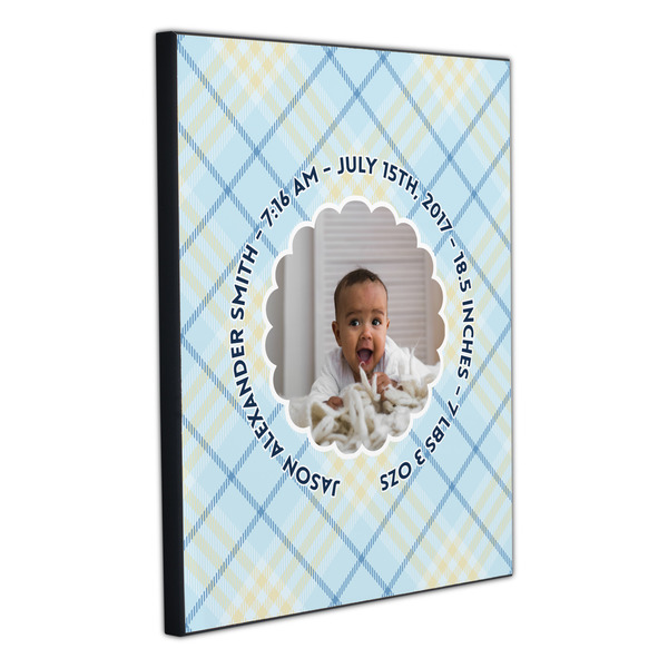 Baby Boy Photo 20x24 Wood Print - Angle View