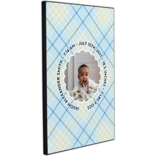 Baby Boy Photo 20x30 Wood Print - Angle View