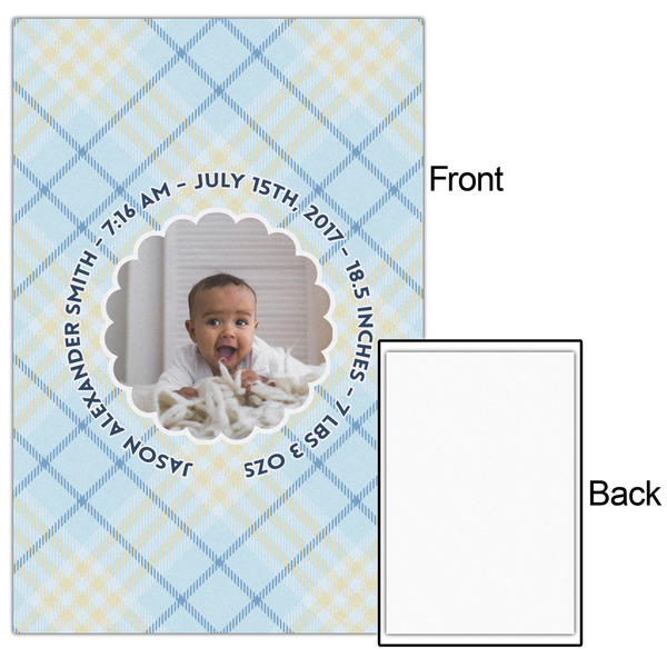 Baby Boy Photo 24x36 - Matte Poster - Front & Back