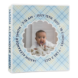 Baby Boy Photo 3-Ring Binder - 1 inch (Personalized)