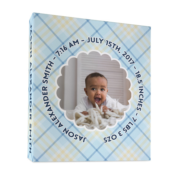 Custom Baby Boy Photo 3 Ring Binder - Full Wrap - 1"