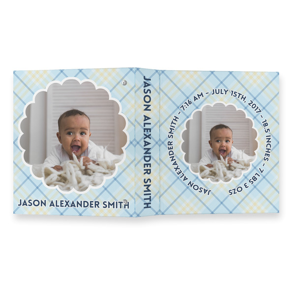 Baby Boy Photo 3 Ring Binders - Full Wrap - 1" - OPEN OUTSIDE