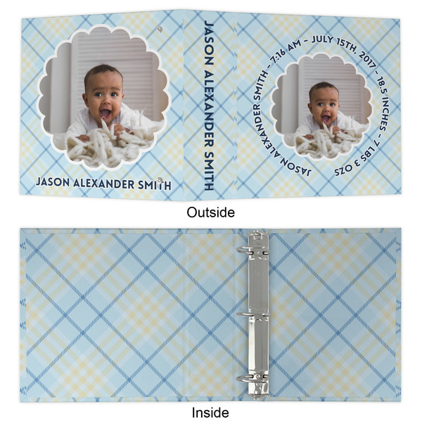 Baby Boy Photo 3 Ring Binders - Full Wrap - 2" - APPROVAL