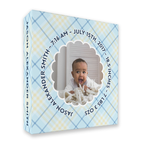 Custom Baby Boy Photo 3 Ring Binder - Full Wrap - 2"