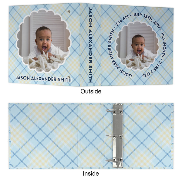 Baby Boy Photo 3 Ring Binders - Full Wrap - 3" - APPROVAL