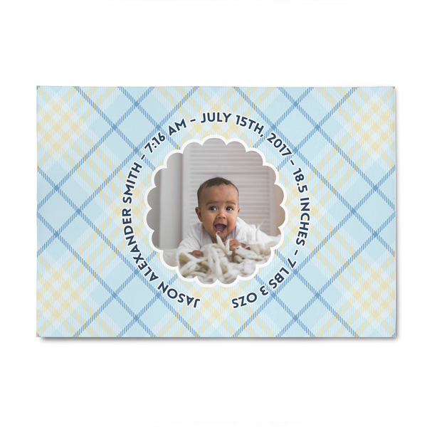 Custom Baby Boy Photo 4' x 6' Patio Rug