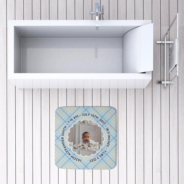 Baby Boy Photo 48x48 Foam Memory Mat - LIFESTYLE