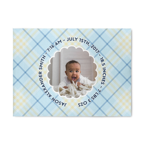 Custom Baby Boy Photo Area Rug (Personalized)