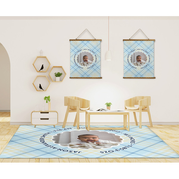 Baby Boy Photo 8'x10' Indoor Area Rugs - IN CONTEXT
