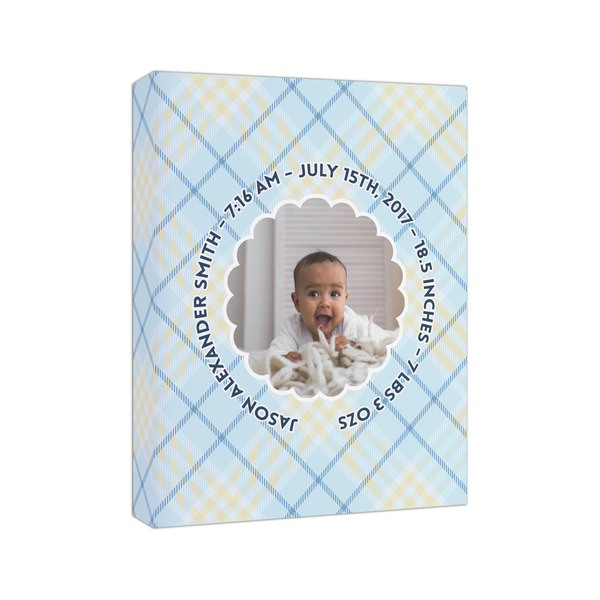 Baby Boy Photo 8x10 - Canvas Print - Angled View
