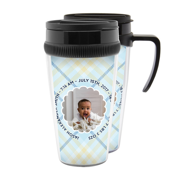 Custom Baby Boy Photo Acrylic Travel Mug