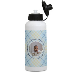 Baby Boy Photo Water Bottles - Aluminum - 20 oz - White