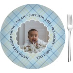 Baby Boy Photo 8" Glass Appetizer / Dessert Plates - Single or Set (Personalized)