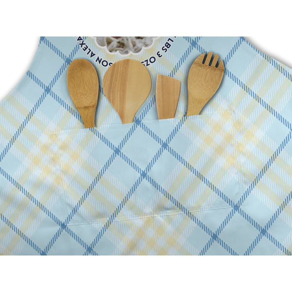 Baby Boy Photo Apron - Pocket Detail with Props