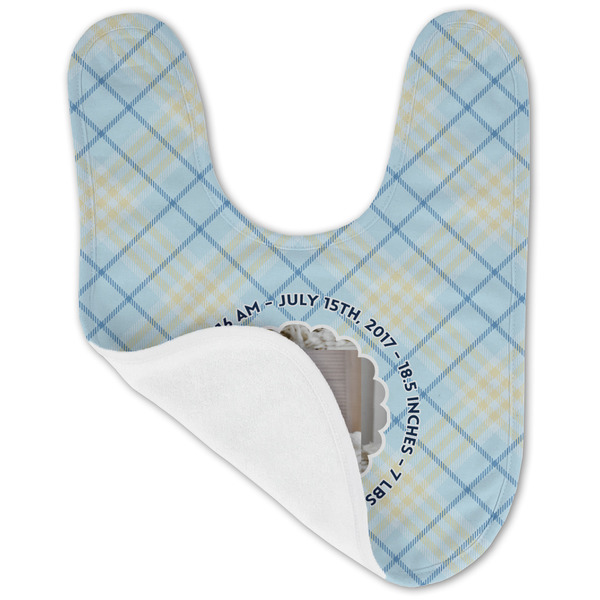 Baby Boy Photo Baby Bib - AFT folded