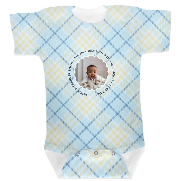 Custom Baby Boy Photo Baby Bodysuit (Personalized)
