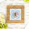 Baby Boy Photo Bamboo Trivet with 6" Tile - LIFESTYLE