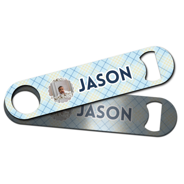 Baby Boy Photo Bar Bottle Opener - Main