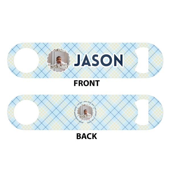Baby Boy Photo Bar Bottle Opener - White - Approval