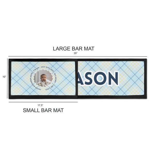 Baby Boy Photo Bar Mats - Sizing Chart