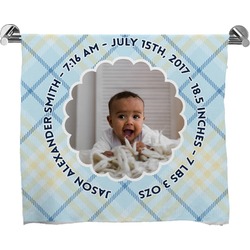 Baby Boy Photo Bath Towel (Personalized)