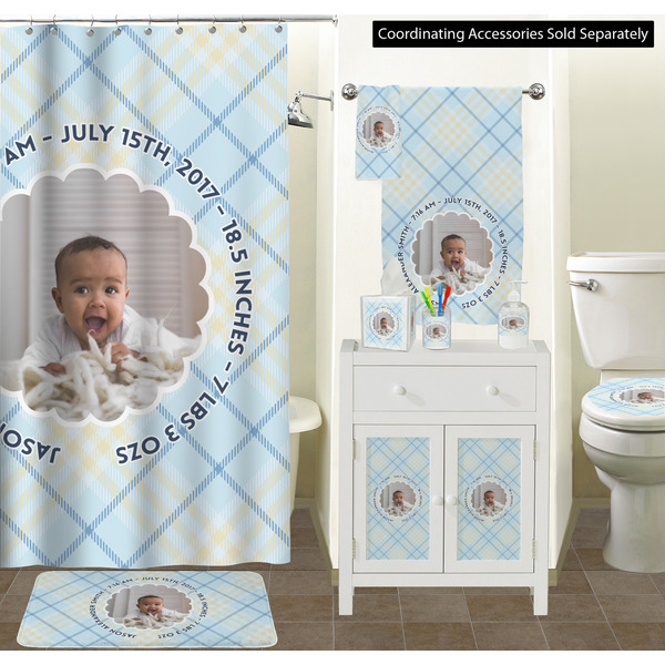Baby Boy Photo Bathroom Scene