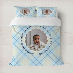 Baby Boy Photo Duvet Cover