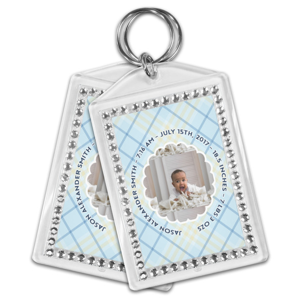 Baby Boy Photo Bling Keychain - MAIN
