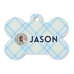 Baby Boy Photo Bone Shaped Dog ID Tag