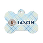 Baby Boy Photo Bone Shaped Dog ID Tag - Small