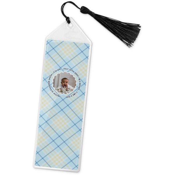 Custom Baby Boy Photo Book Mark w/Tassel (Personalized)