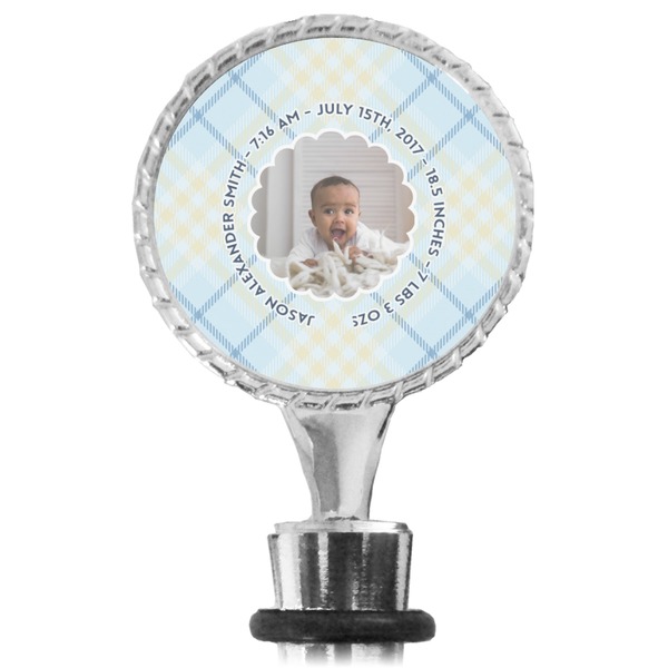 Baby Boy Photo Bottle Stopper Main View