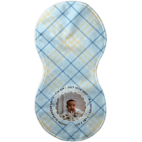 Baby Boy Photo Burp Peanut Shaped Flat