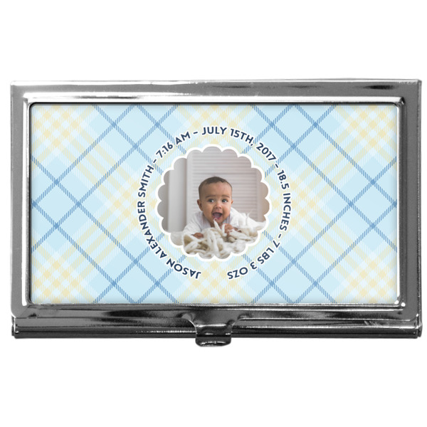 Custom Baby Boy Photo Business Card Case