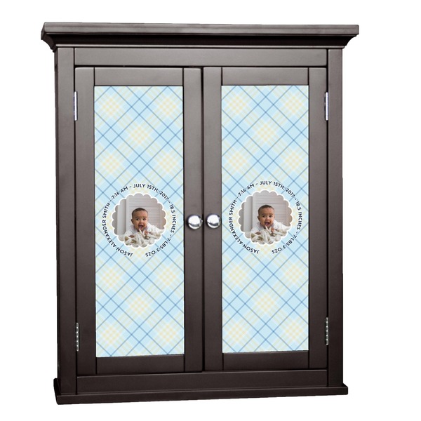 Custom Baby Boy Photo Cabinet Decal - Medium (Personalized)