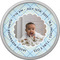 Baby Boy Photo Cabinet Knob - Nickel - Front
