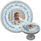 Baby Boy Photo Cabinet Knob - Nickel - Multi Angle