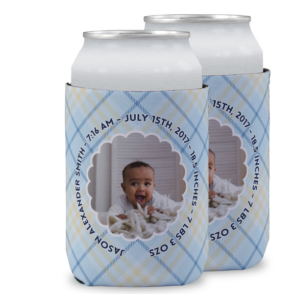 Custom Baby Boy Photo Can Cooler (12 oz)