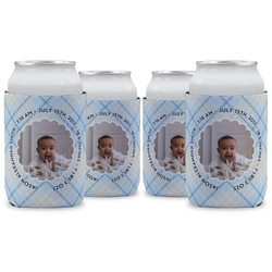 Baby Boy Photo Can Cooler (12 oz) - Set of 4