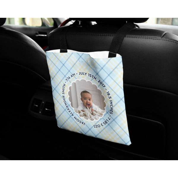 Baby Boy Photo Car Bag - In Use