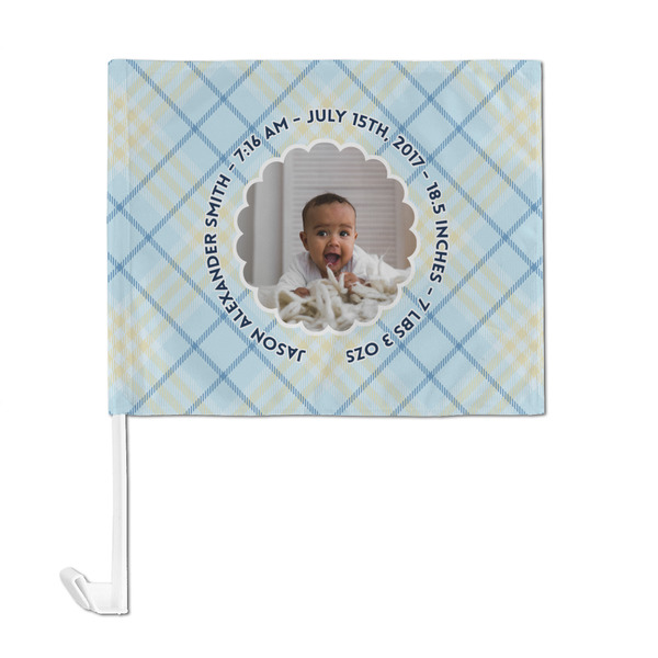 Baby Boy Photo Car Flag - Large - FRONT