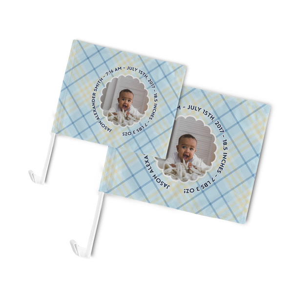 Baby Boy Photo Car Flags - PARENT MAIN (both sizes)