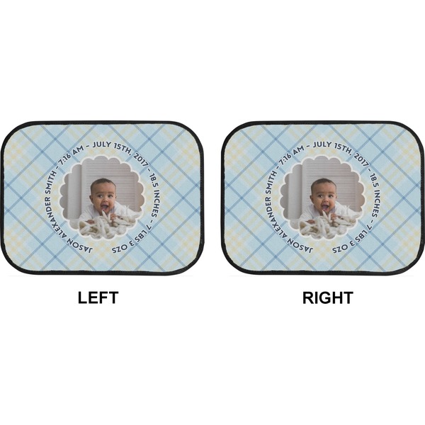Baby Boy Photo Car Floor Mats (Back Seat) (Approval)