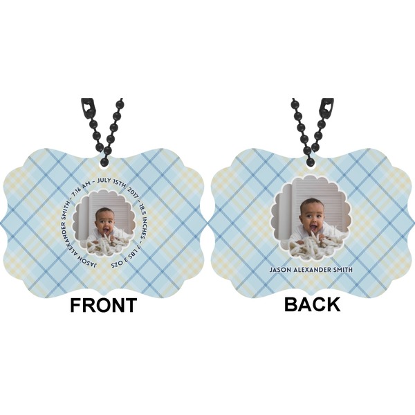 Baby Boy Photo Car Ornament (Approval)