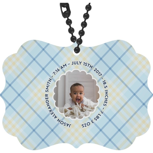 Custom Baby Boy Photo Rear View Mirror Decor (Personalized)