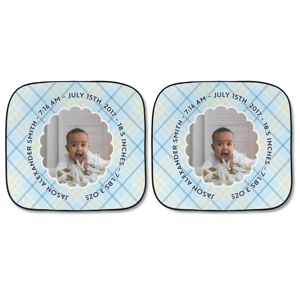 Baby Boy Photo Car Sun Shades - FRONT